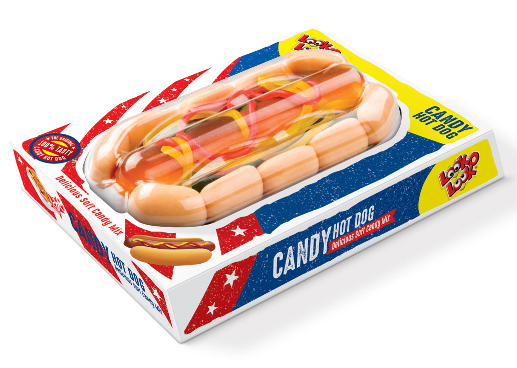 Nedupack food Look O Look Candy Hot Dog